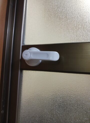 風呂場カギ施工後